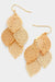 Lila Filigree Leaf Earrings