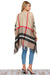 Elle Plaid Poncho