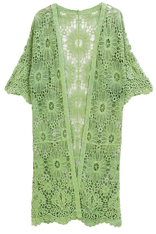 Flora Flower Crochet Cardigan