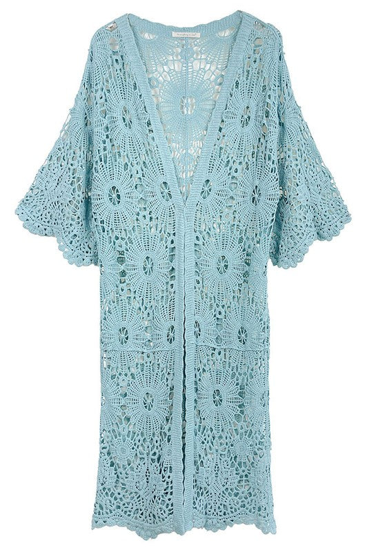 Flora Flower Crochet Cardigan