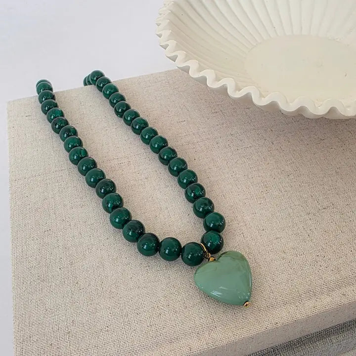 Beaded Heart Necklace