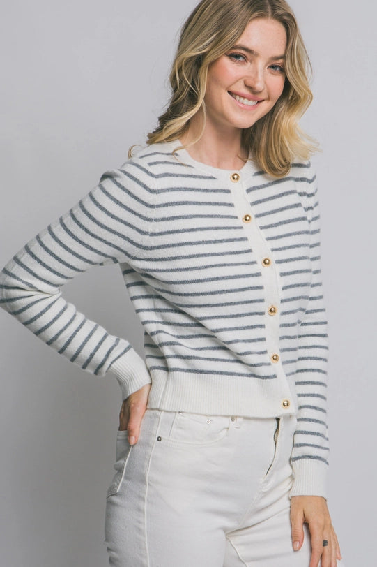 Golden Button Cardigan