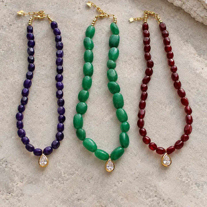 Gemstone Beaded Necklace