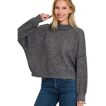 Mock neck Cozy Soft Sweatshirt
