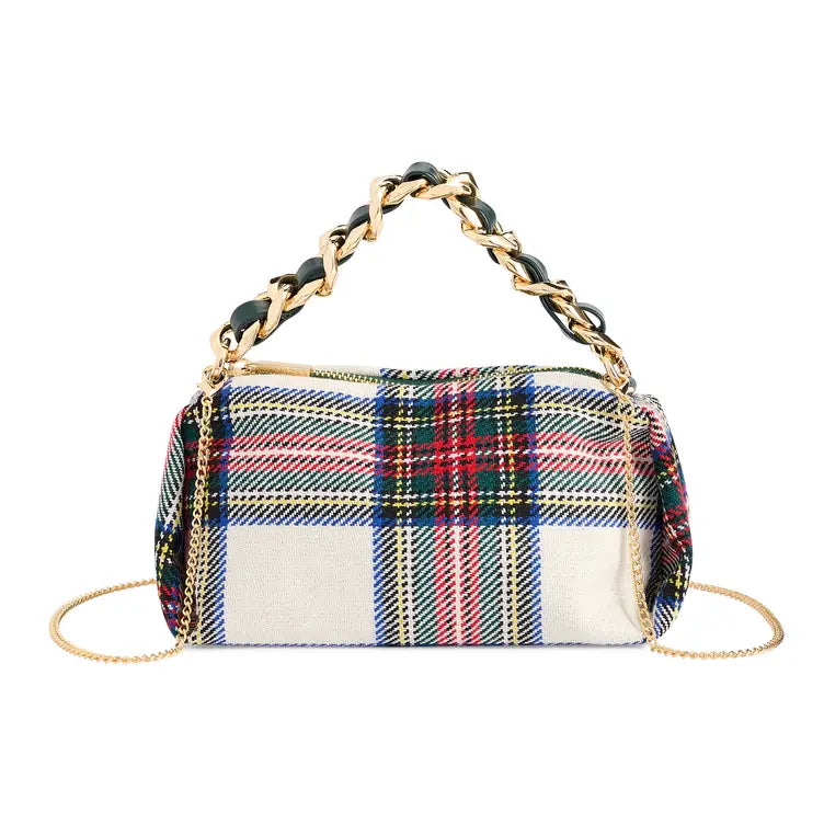 Mad about Plaid Handle Bag