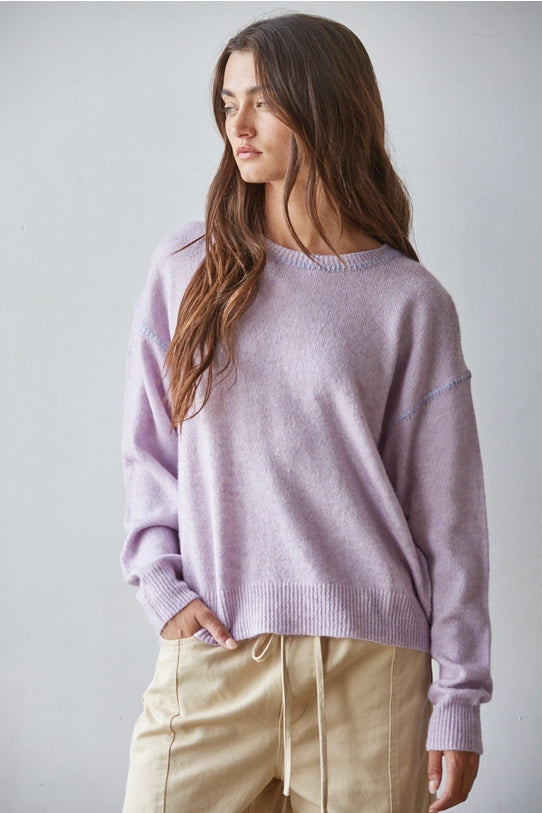Lavender Stitch Sweater