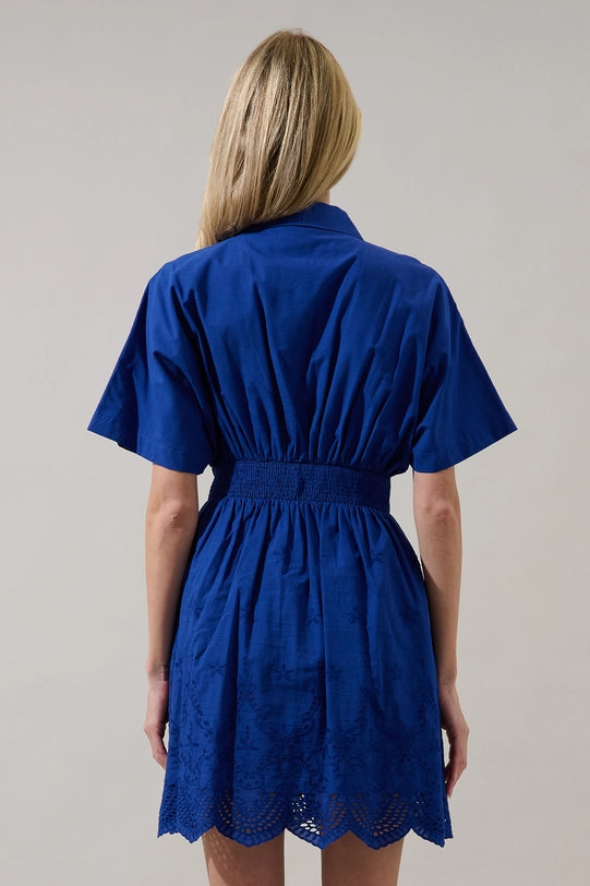 Seaside Charm Eyelet Dress