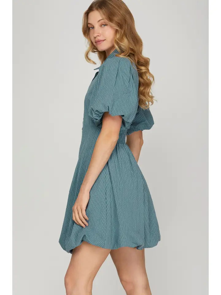 Bree Stripe Bubble Dress