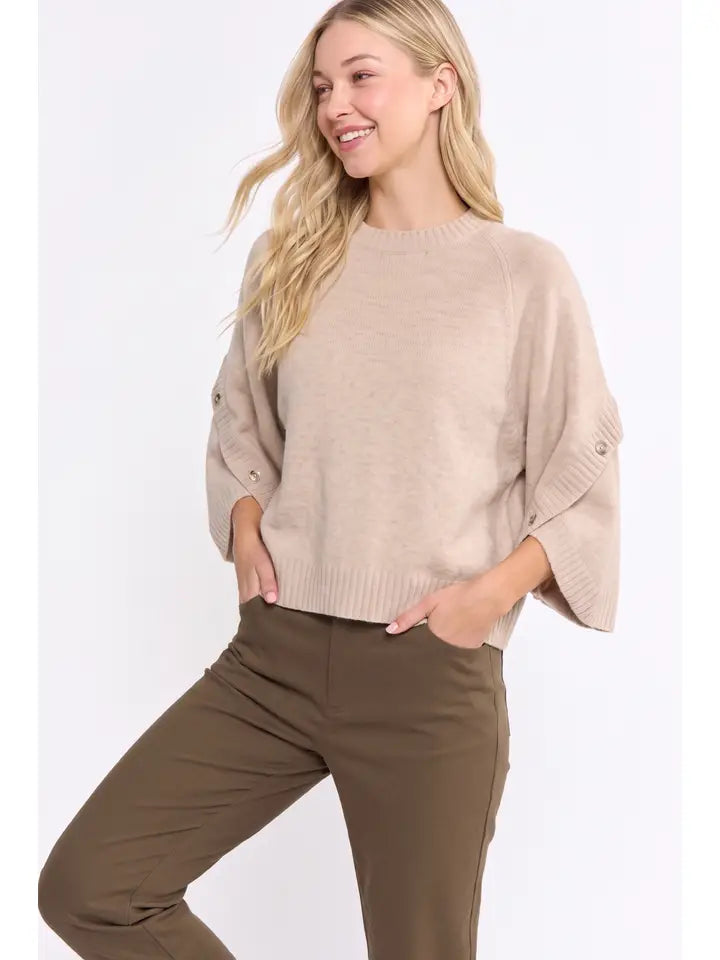 Cape Sleeve Sweater
