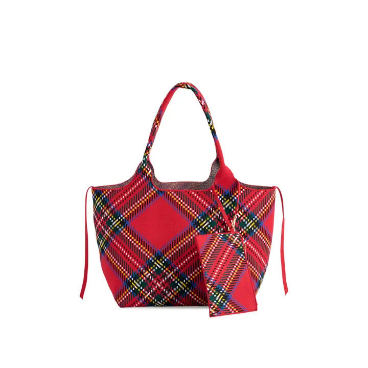Mad about Plaid Large Tote