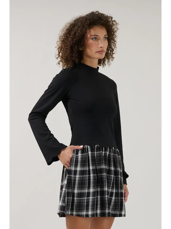 Tori Plaid Dress