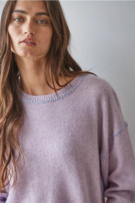 Lavender Stitch Sweater