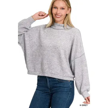 Mock neck Cozy Soft Sweatshirt
