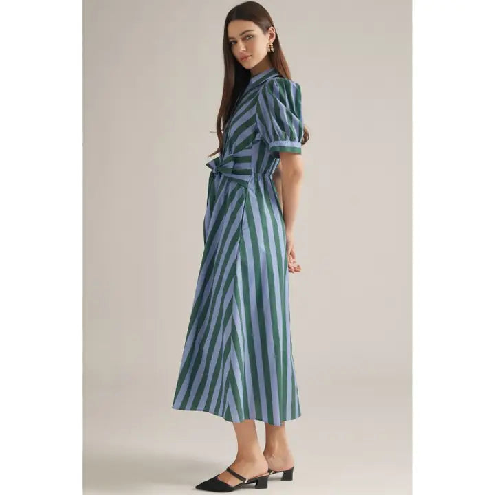 Sea Glass Striped Dress