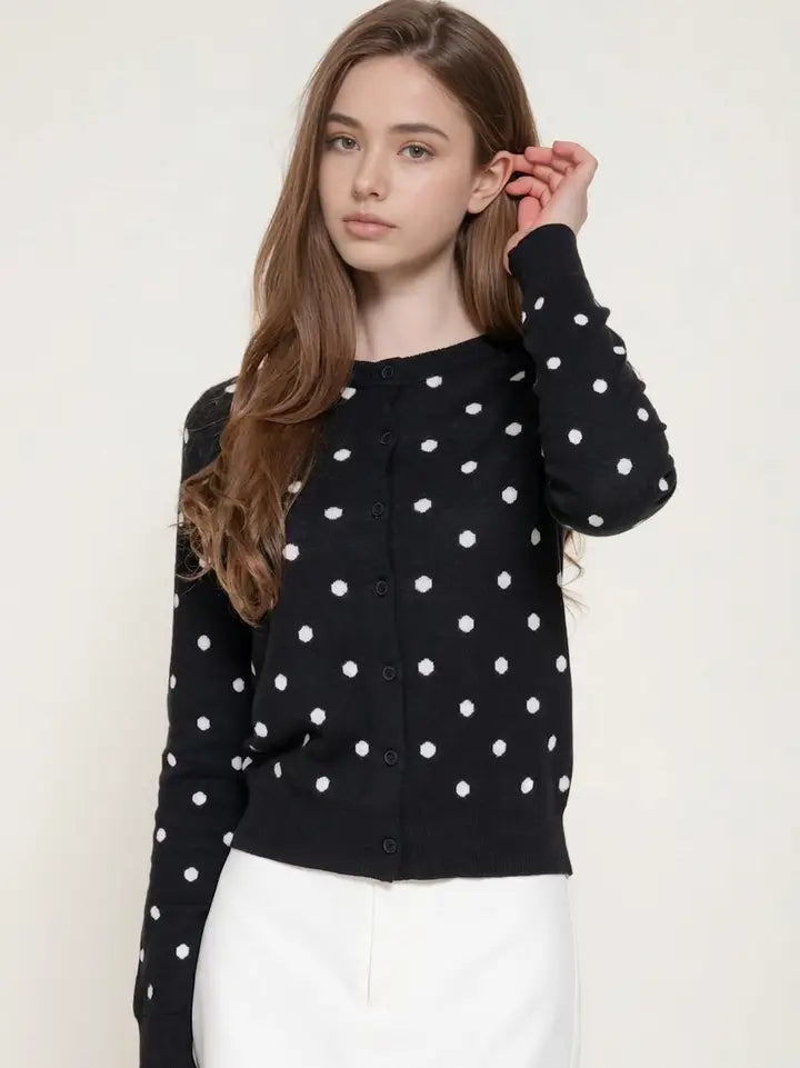 Eloise Dot Cardigan