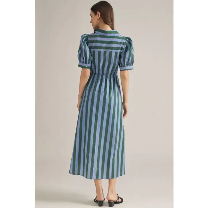 Sea Glass Striped Dress