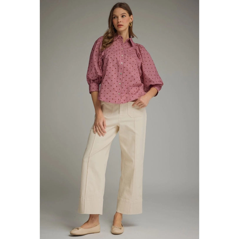 Stripes &amp; Dot Blouse