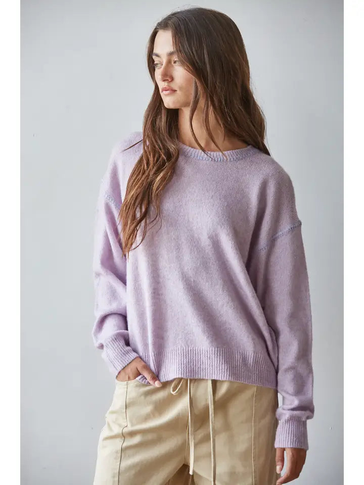Lavender Stitch Sweater