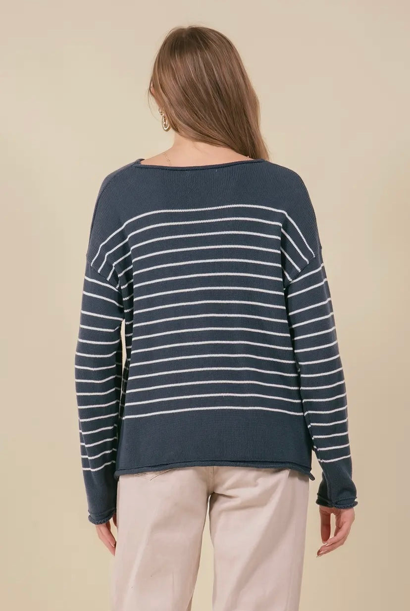 Scarlet Striped Sweater