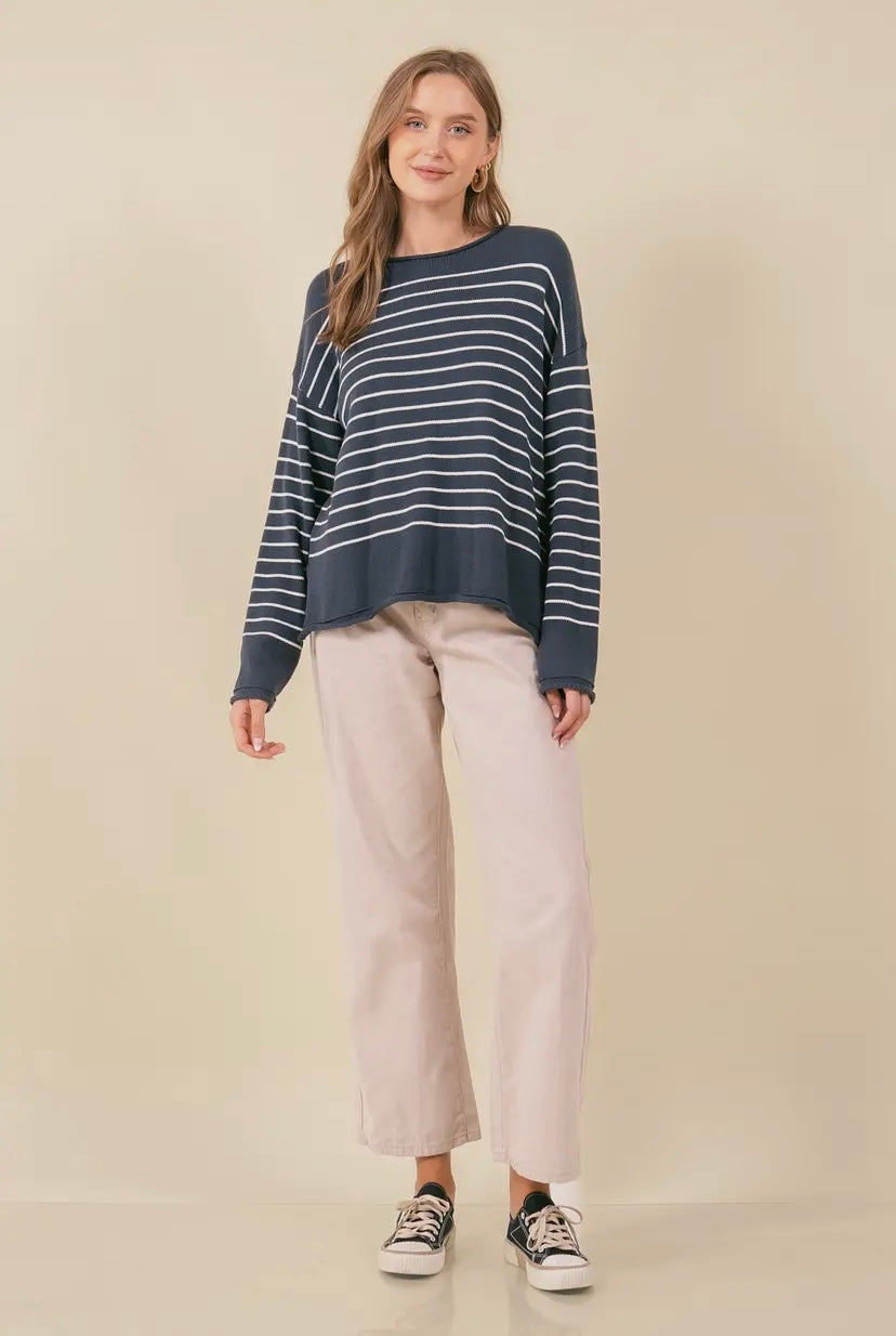 Scarlet Striped Sweater