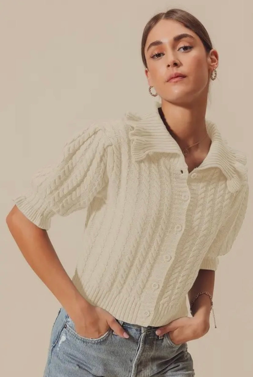 Cameron Cable Knit Cardigan