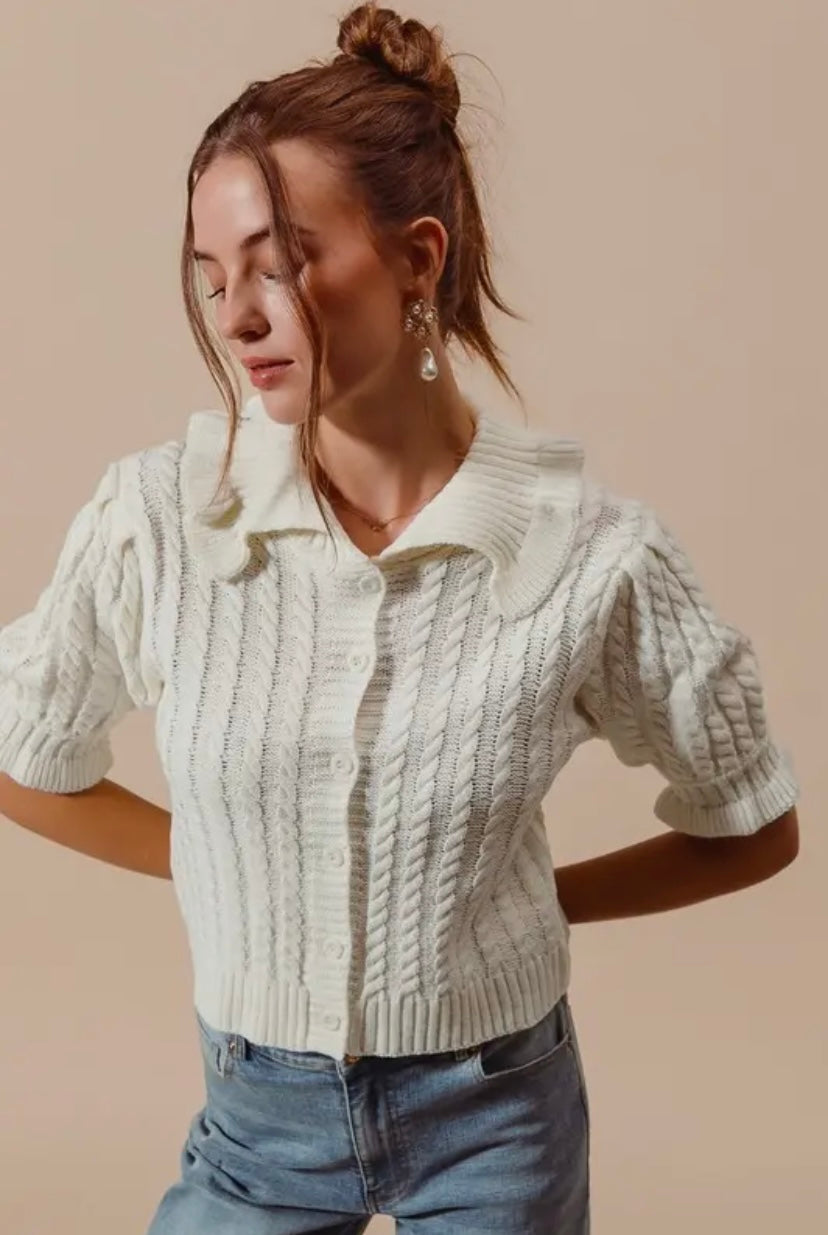 Cameron Cable Knit Cardigan