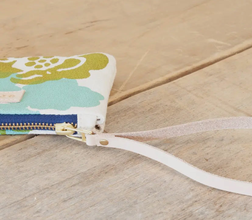 Seaweed Hazel Wristlet