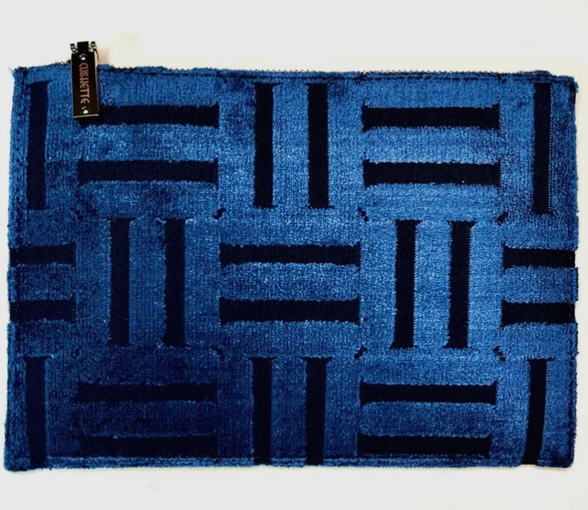 Cushette Basket Weave Clutch