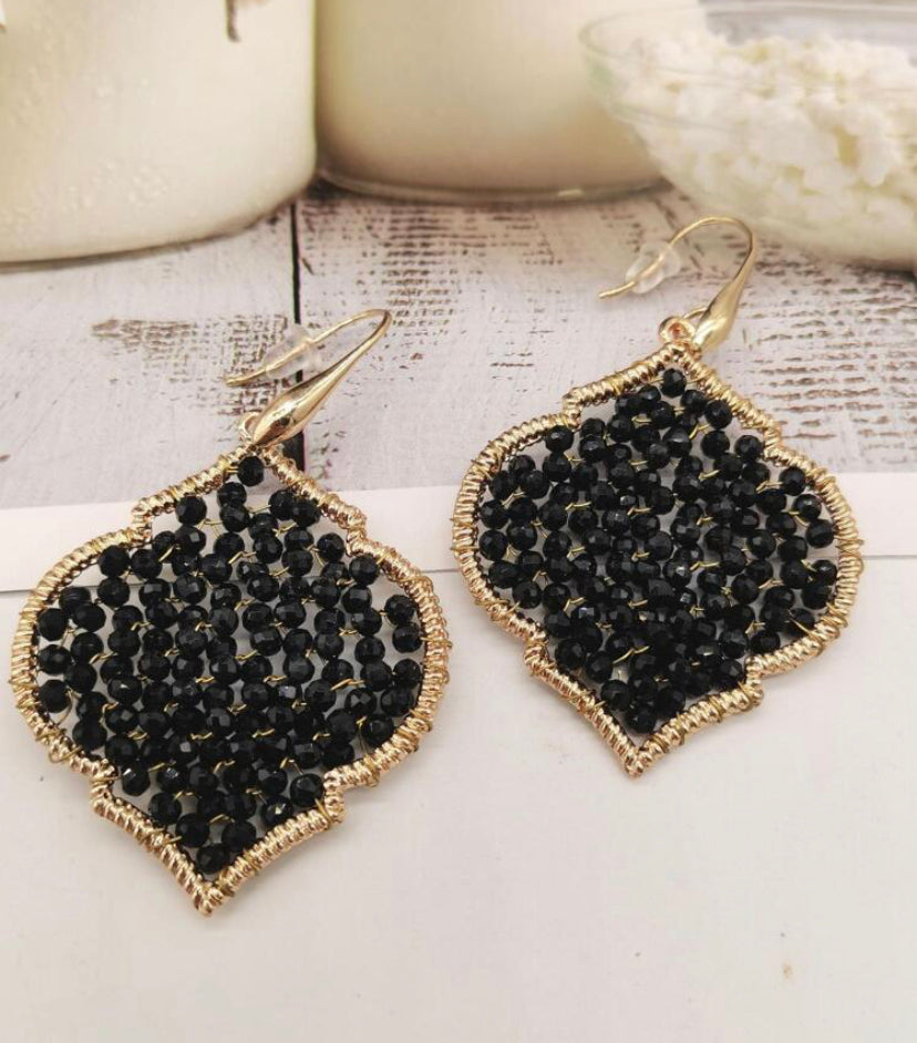 Clarissa Clover Beaded Earrings