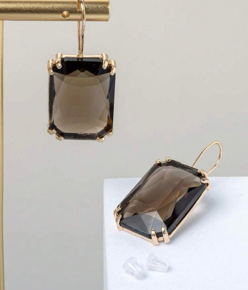 Holly Square Drop Earrings