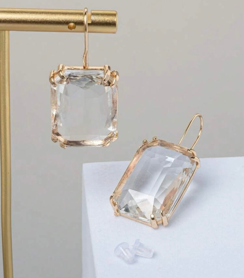 Holly Square Drop Earrings