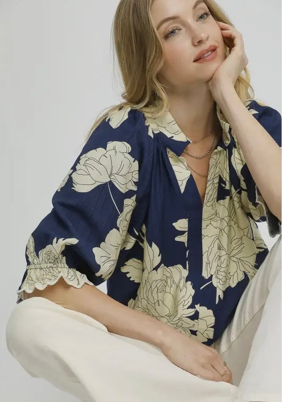 White Peony Blouse