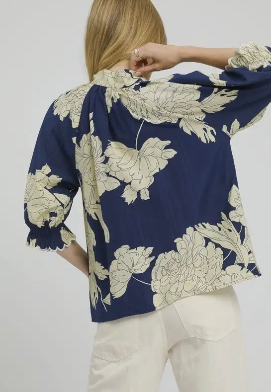 White Peony Blouse