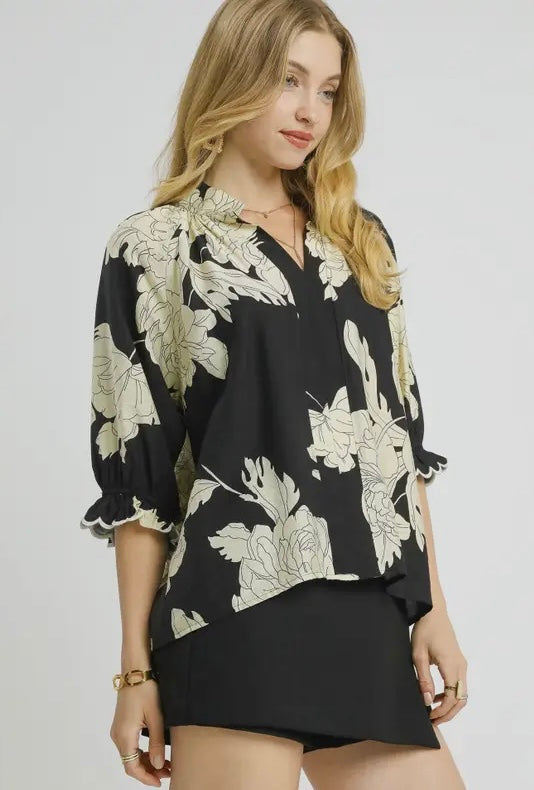 White Peony Blouse