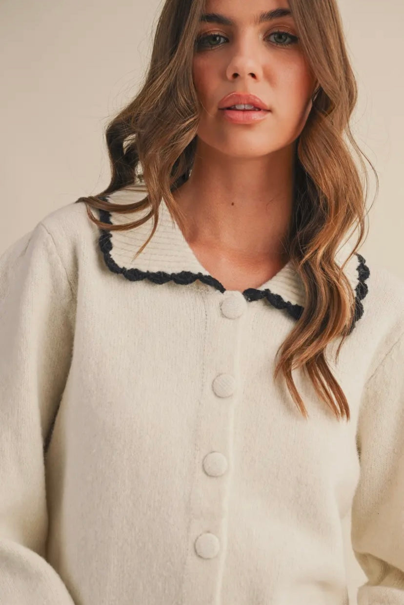 Charlotte Scallop Collar Sweater