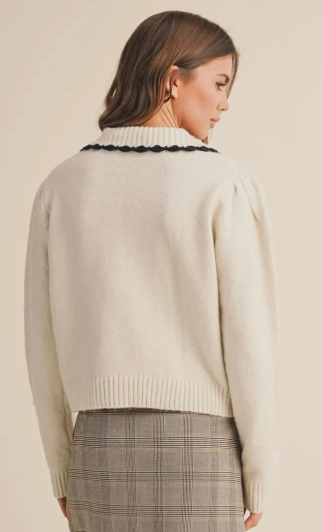 Charlotte Scallop Collar Sweater