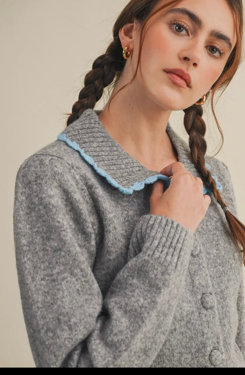 Charlotte Scallop Collar Sweater