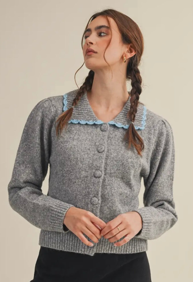 Charlotte Scallop Collar Sweater