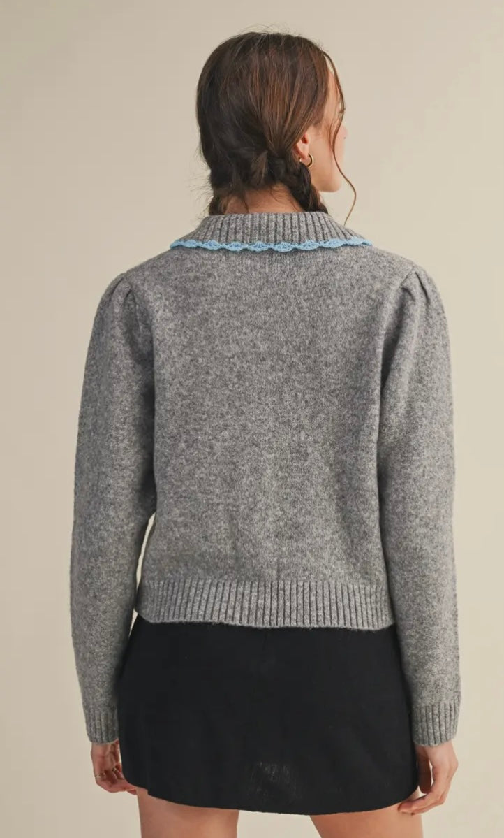 Charlotte Scallop Collar Sweater