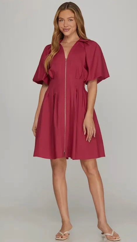 Zendaya Zipper Dress