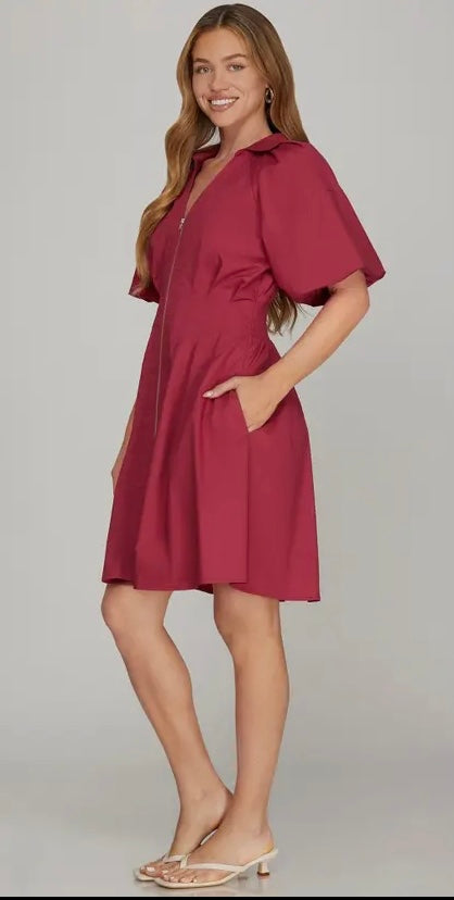 Zendaya Zipper Dress