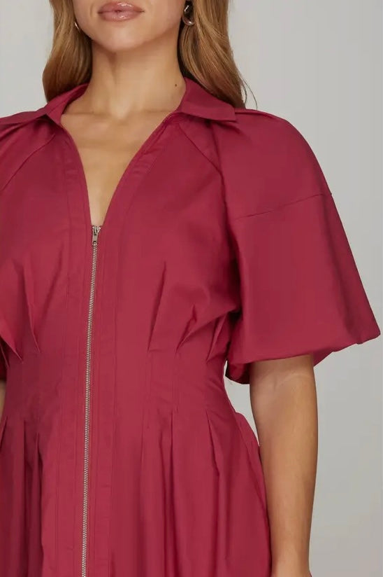 Zendaya Zipper Dress