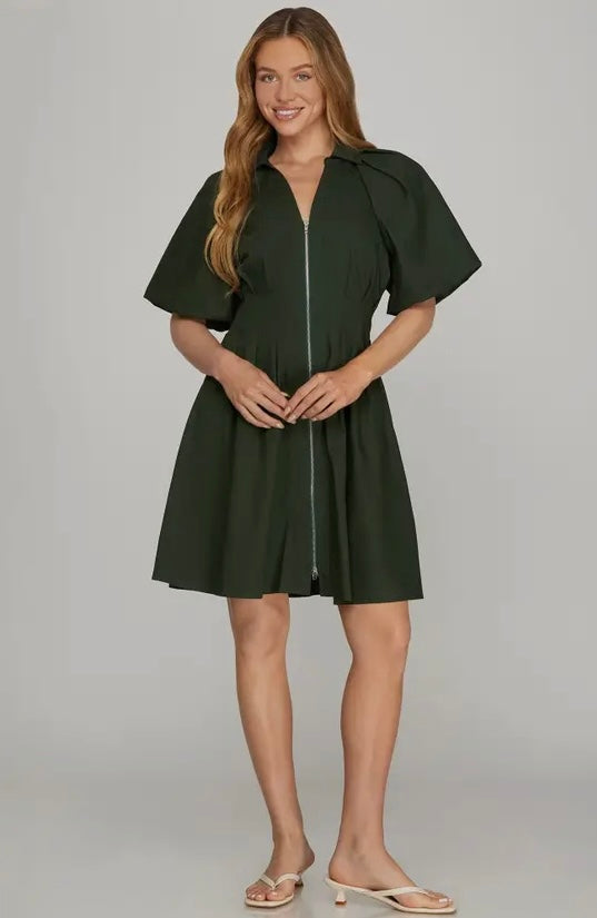 Zendaya Zipper Dress