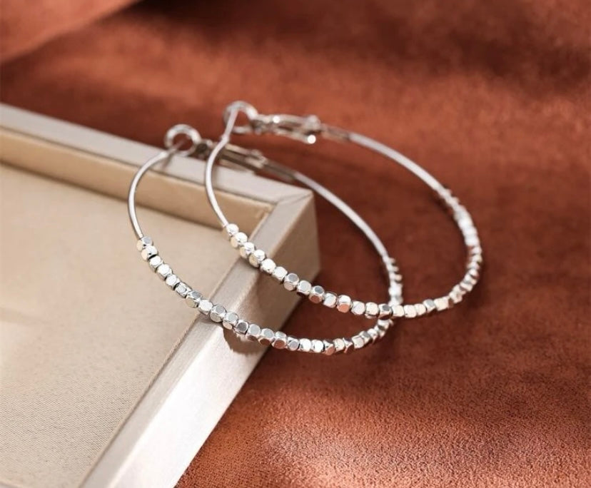 Bellamy Beaded Hoop Earrings