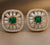 Evelyn Emerald Diamond Studs