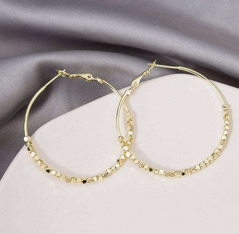 Bellamy Beaded Hoop Earrings
