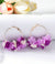 Purple Posey Floral Earrings