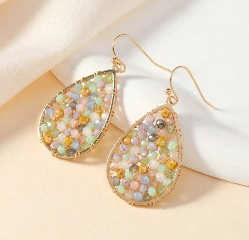 Emily Pastel Beaded Earrings