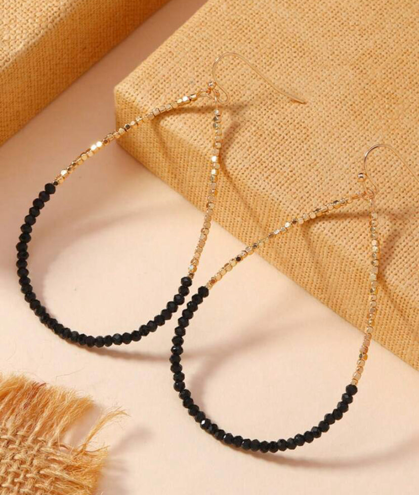 Talley Teardrop Beaded Earrings