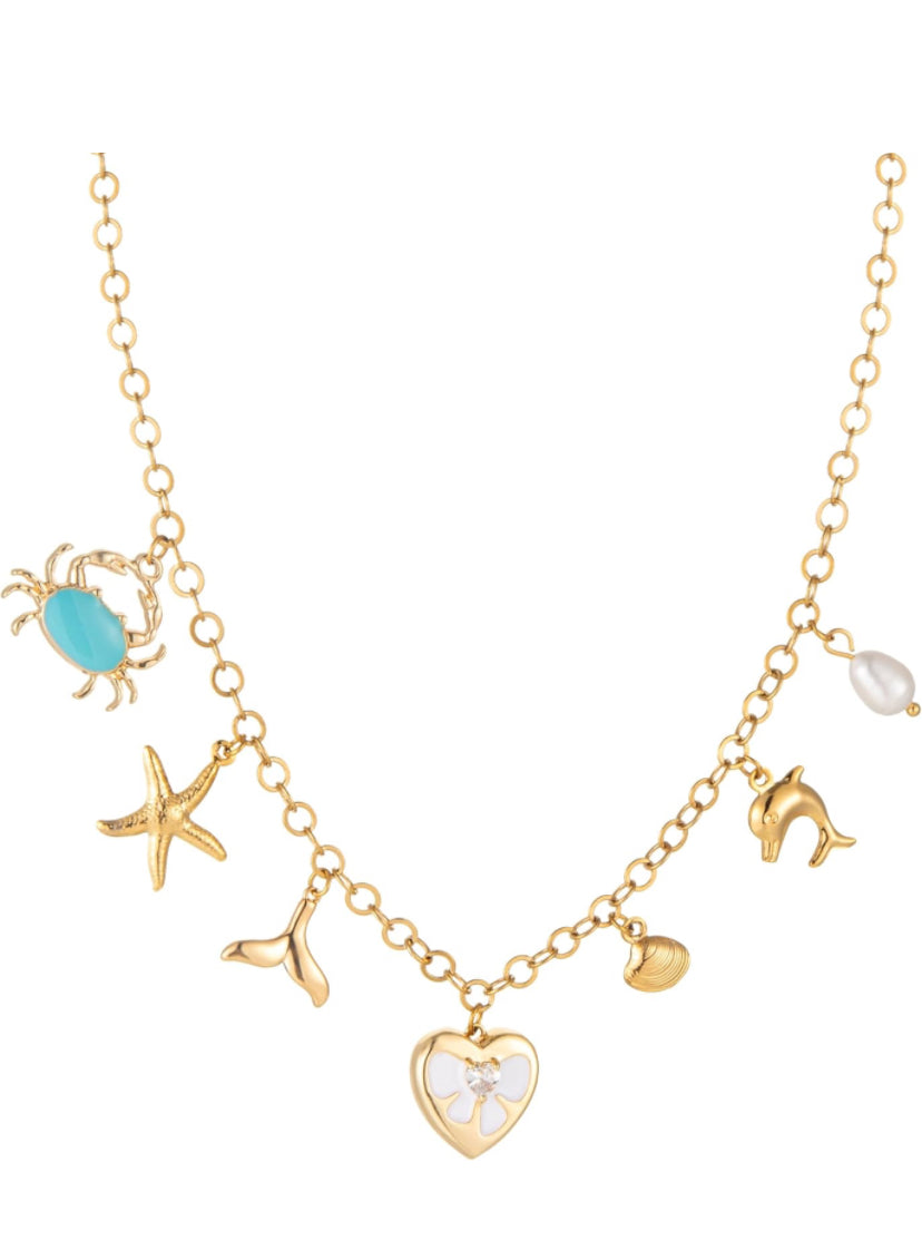 Nelle Nautical inspired Charm Necklace